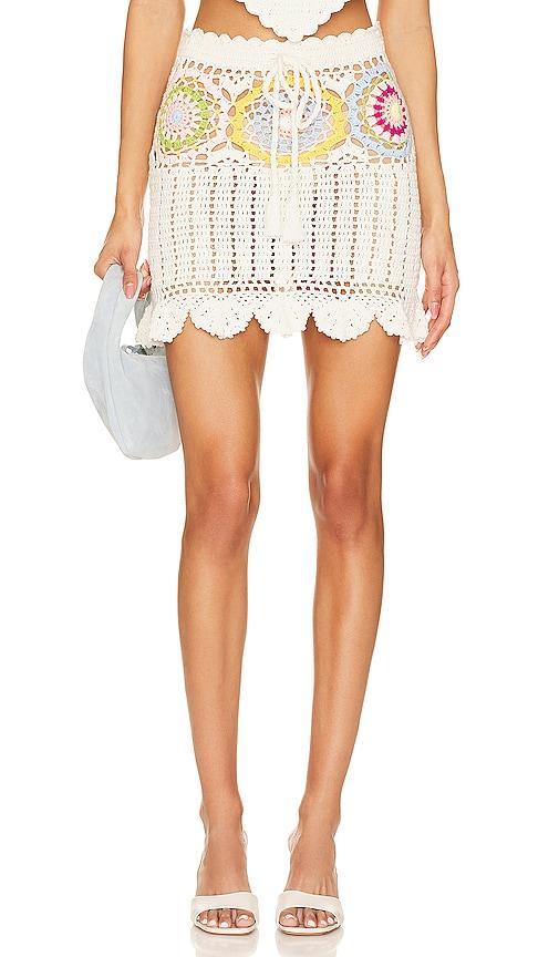 Val Crochet Mini Skirt Product Image