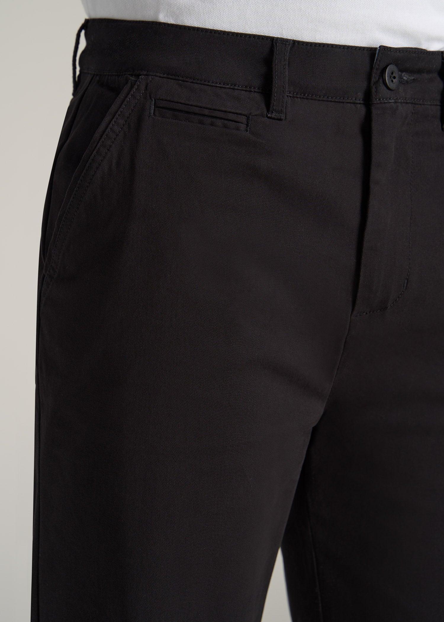 Chino Shorts for Tall Men in Black Product Image