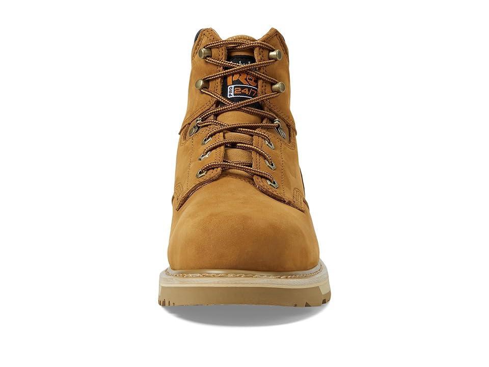 Timberland PRO 6 Pit Boss Steel Toe (Wheat Nubuck Leather) Men's Work Lace-up Boots Product Image