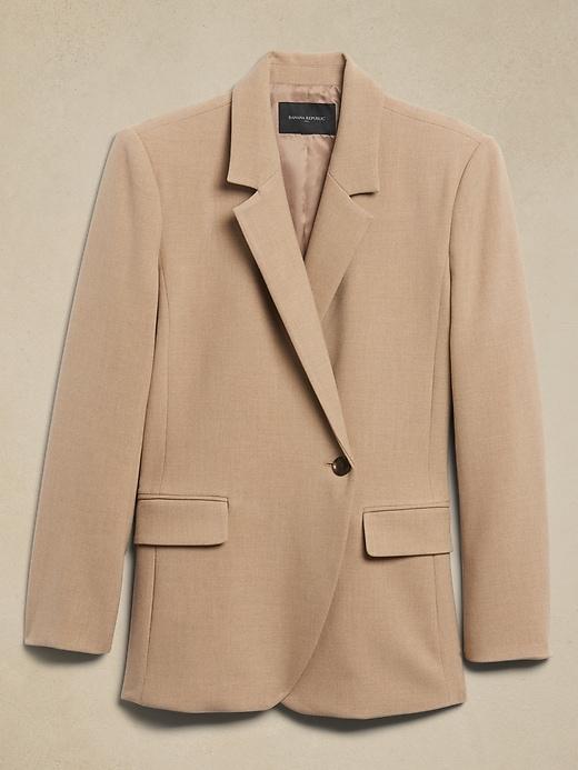 Double Weave Asymmetrical Blazer Product Image