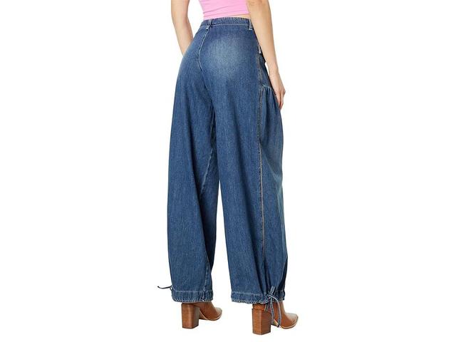 Free People Lotus High Waist Tie Hem Barrel Leg Jeans Product Image