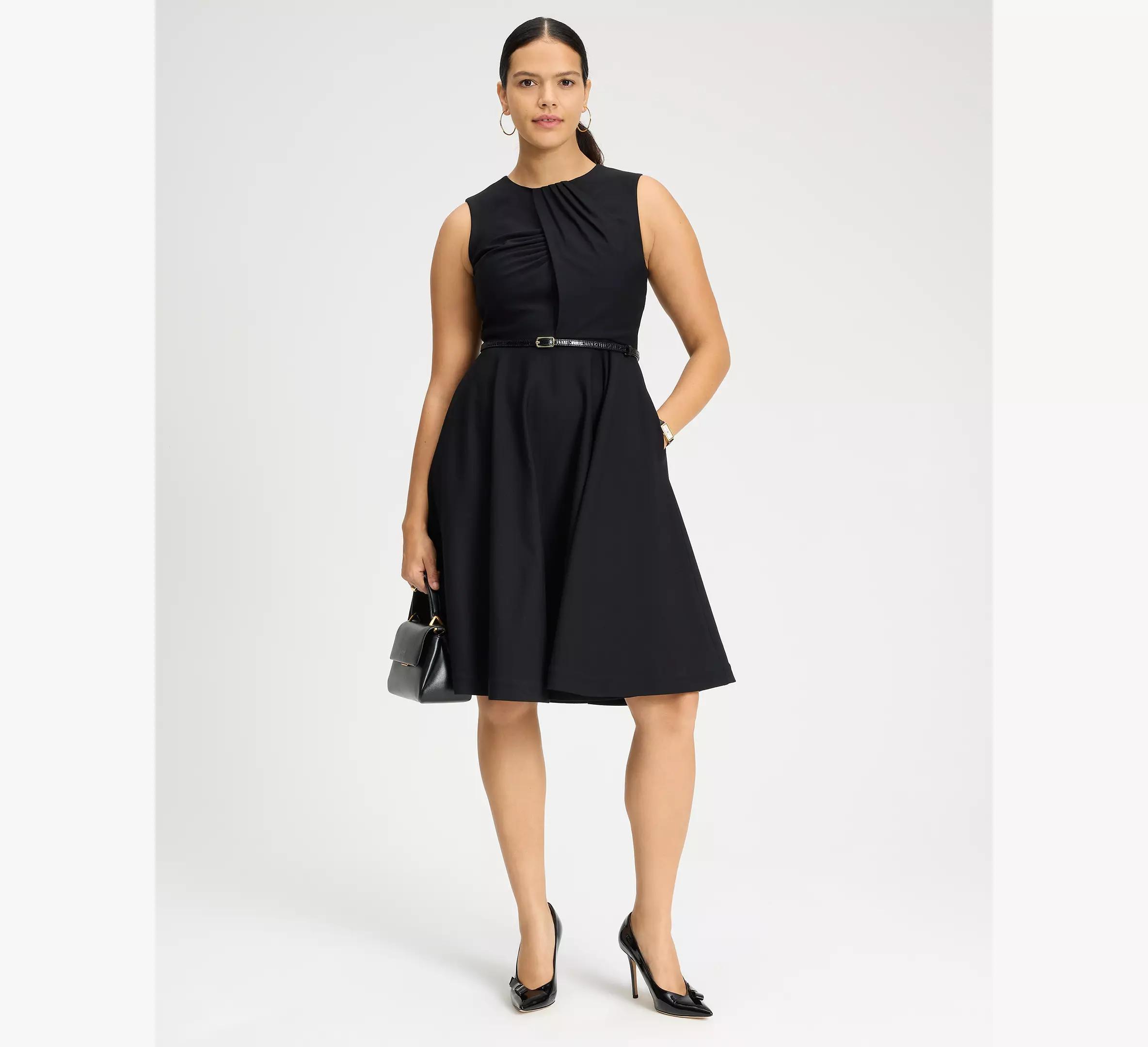 Flared Ponte Dress Product Image