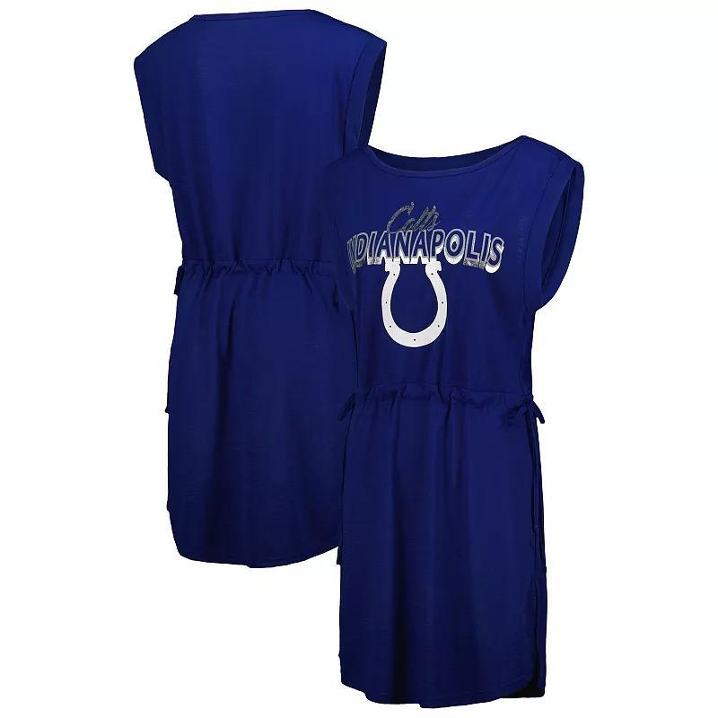 Womens G-III 4Her by Carl Banks Royal Indianapolis Colts G.O.A.T. Swimsuit Cover-Up Product Image