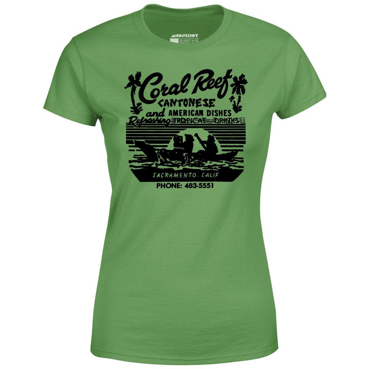 Coral Reef v2 - Sacramento, CA - Vintage Tiki Bar - Women's T-Shirt Female Product Image