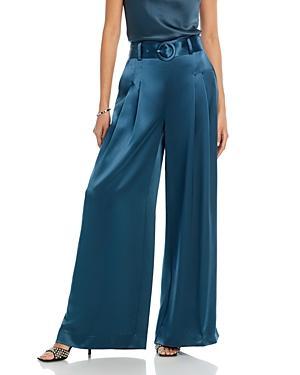 Cinq a Sept Shauna Satin Wide Leg Pants Product Image