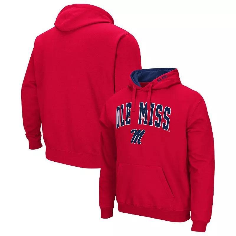 Mens Colosseum Ole Miss Rebels Arch & Logo 3.0 Pullover Hoodie Product Image