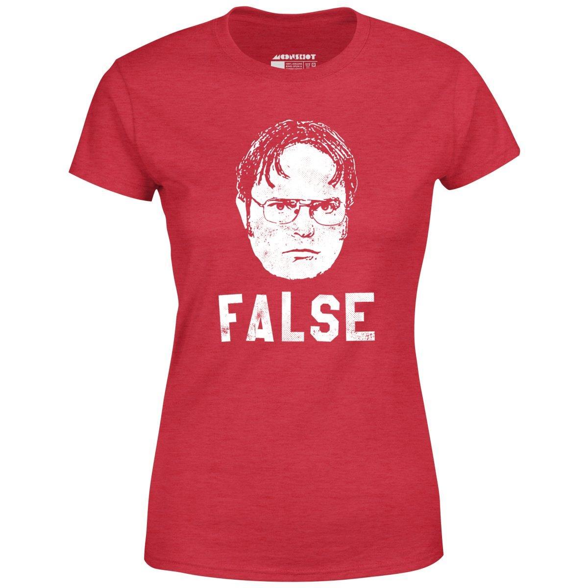 Dwight Schrute - False - Women's T-Shirt Female Product Image