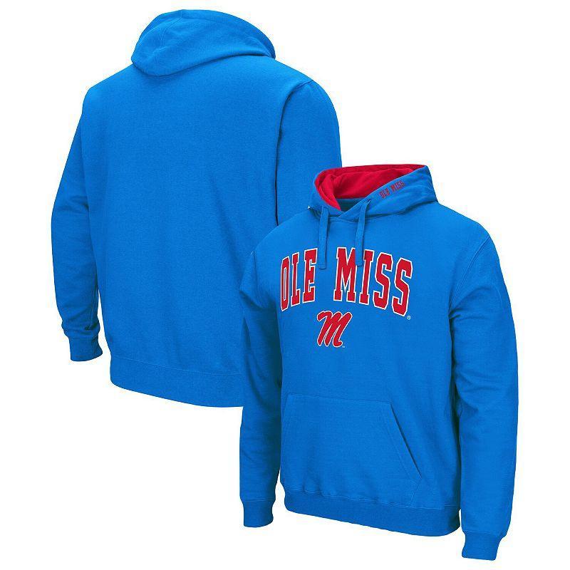 Mens Colosseum Powder Blue Ole Miss Rebels Arch & Team Logo 3.0 Pullover Hoodie Product Image