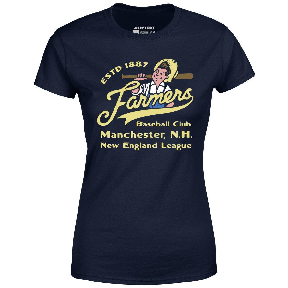 Manchester Farmers - New Hampshire - Vintage Defunct Baseball Teams - Women's T-Shirt Female Product Image