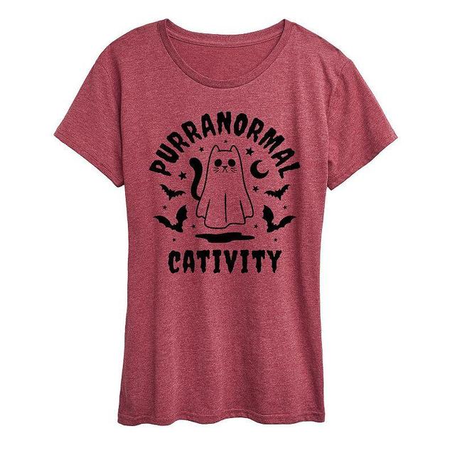 Womens Purranormal Cativity Halloween Tee, Girls Product Image