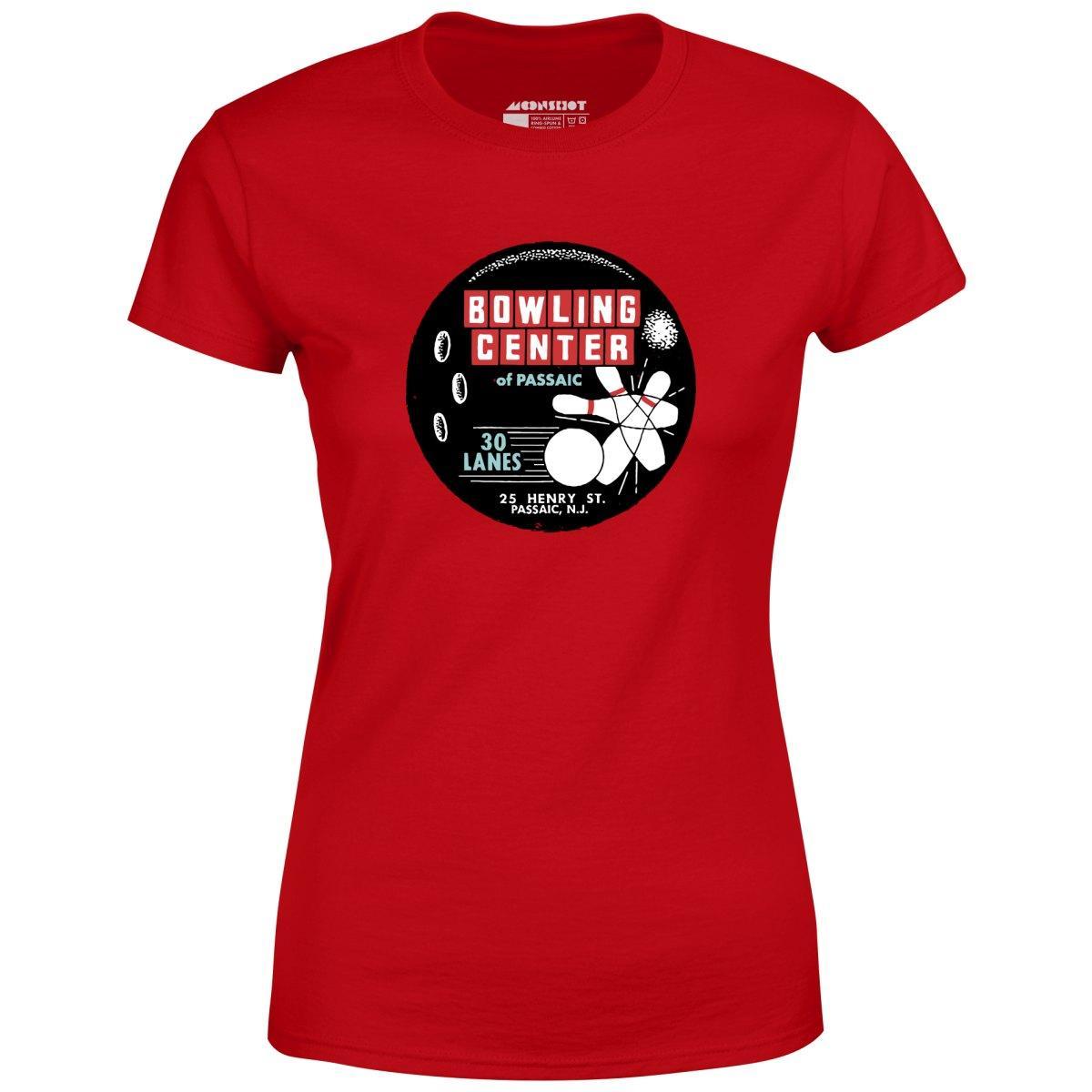 Bowling Center of Passaic - Passaic, NJ - Vintage Bowling Alley - Women's T-Shirt Female Product Image