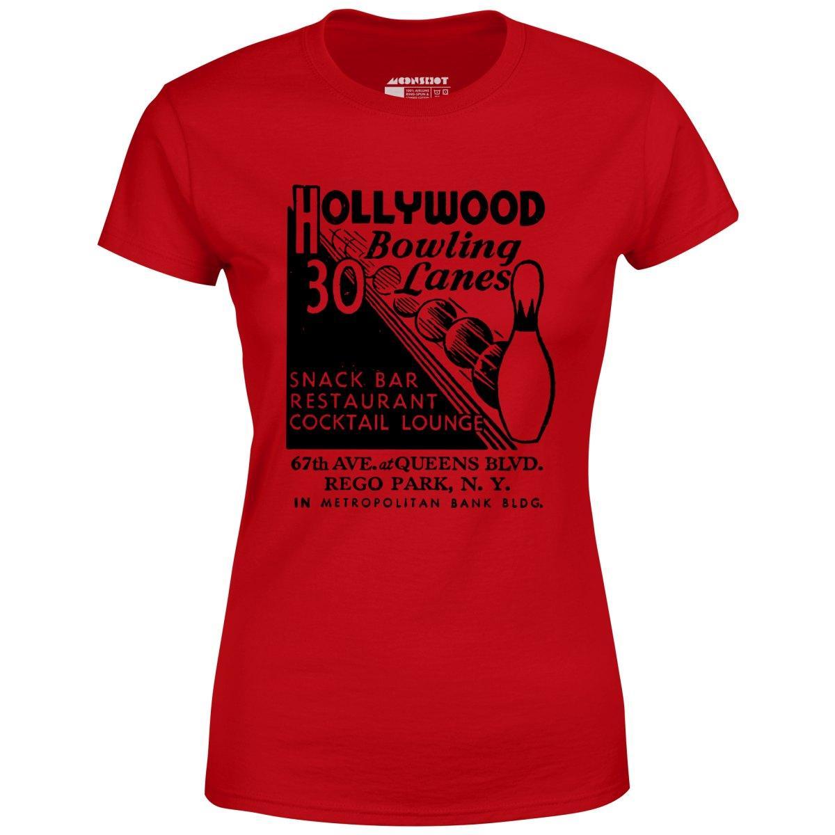 Hollywood Bowling Lanes - Rego Park, NY - Vintage Bowling Alley - Women's T-Shirt Female Product Image