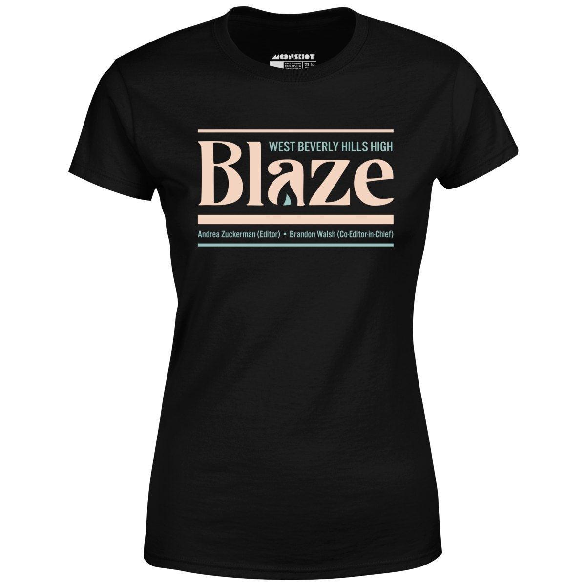 West Beverly Hills High Blaze Newspaper 90210 - Women's T-Shirt Female Product Image