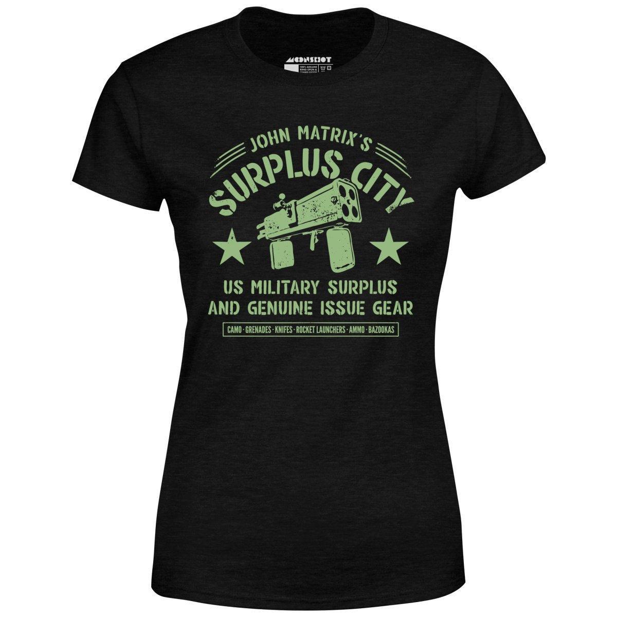 John Matrix's Surplus City - Women's T-Shirt Female Product Image