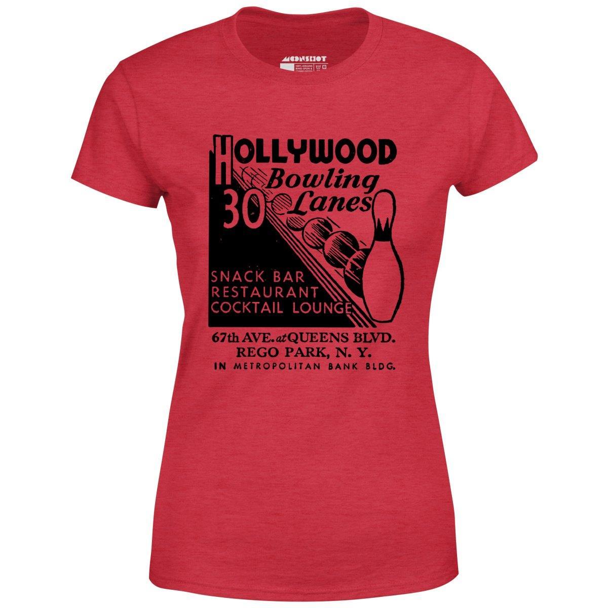 Hollywood Bowling Lanes - Rego Park, NY - Vintage Bowling Alley - Women's T-Shirt Female Product Image