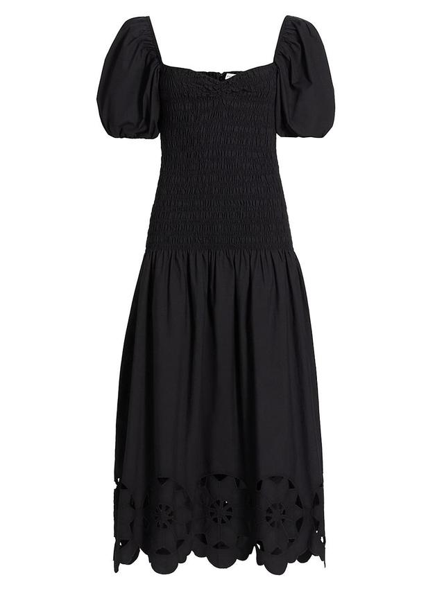 Womens Viviana Smocked Midi-Dress Product Image