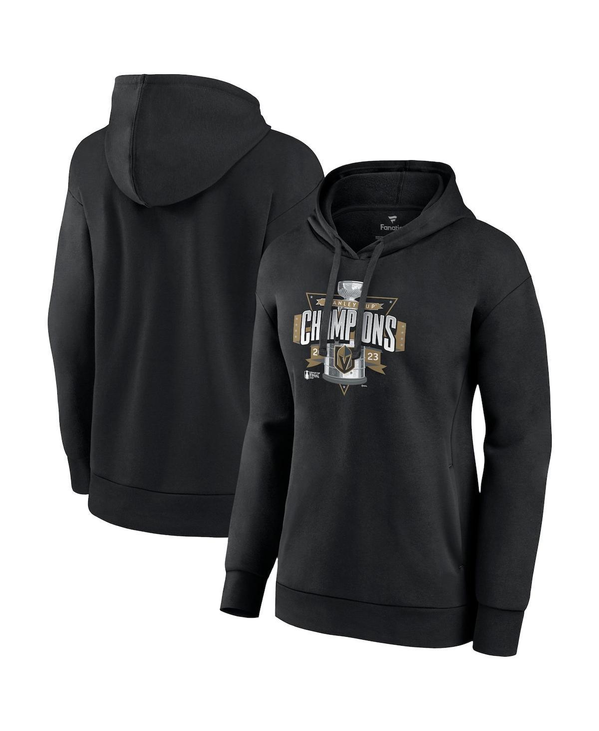 Womens Fanatics Black Vegas Golden Knights 2023 Stanley Cup Champions Neutral Zone Pullover Hoodie Product Image