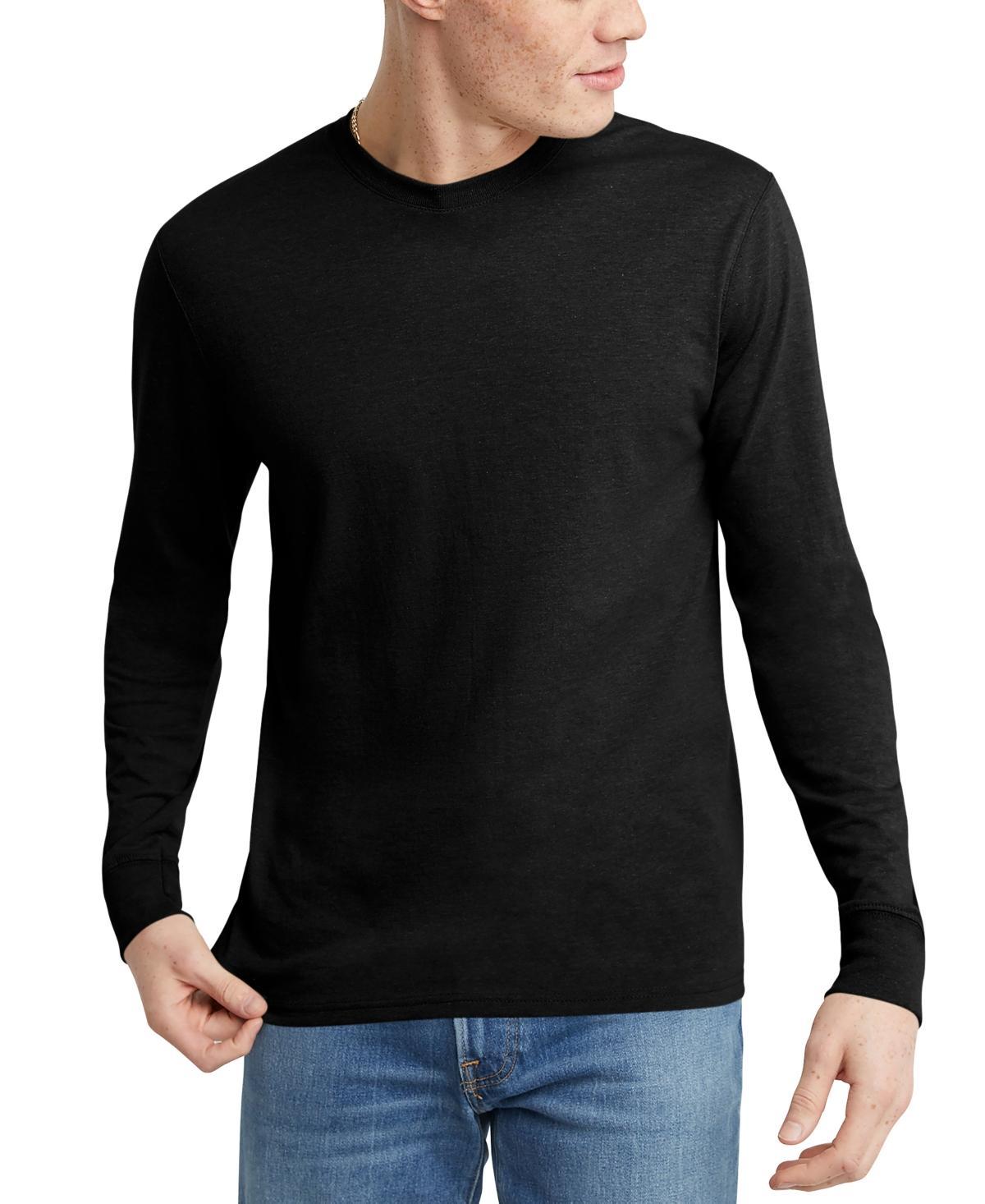 Mens Hanes OriginalsTri-BlendTee Oregano Grey Product Image