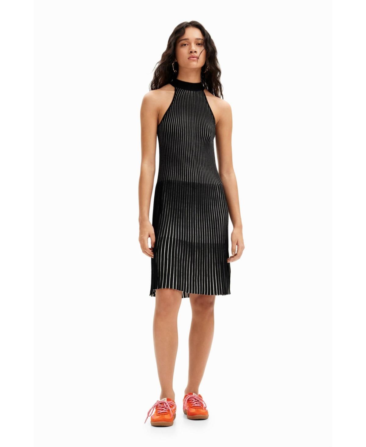 Desigual Womens Short ribbed dress Product Image