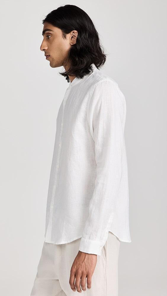 Onia Mandarin Collar Linen Shirt | Shopbop Product Image