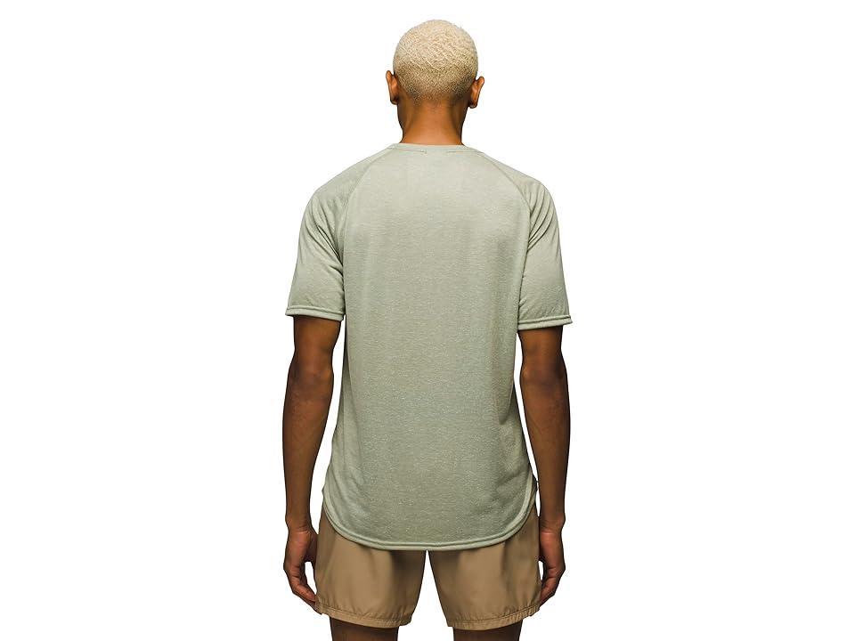 Prana Natural Flow Short Sleeve Crew Standard Fit (Juniper ) Men's Clothing Product Image