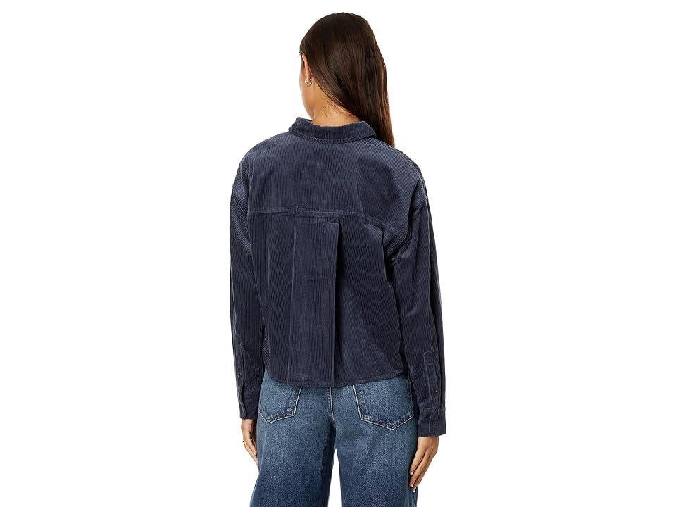 Madewell Variegated Corduroy Button-Up Shirt (Nighttime) Women's Clothing Product Image