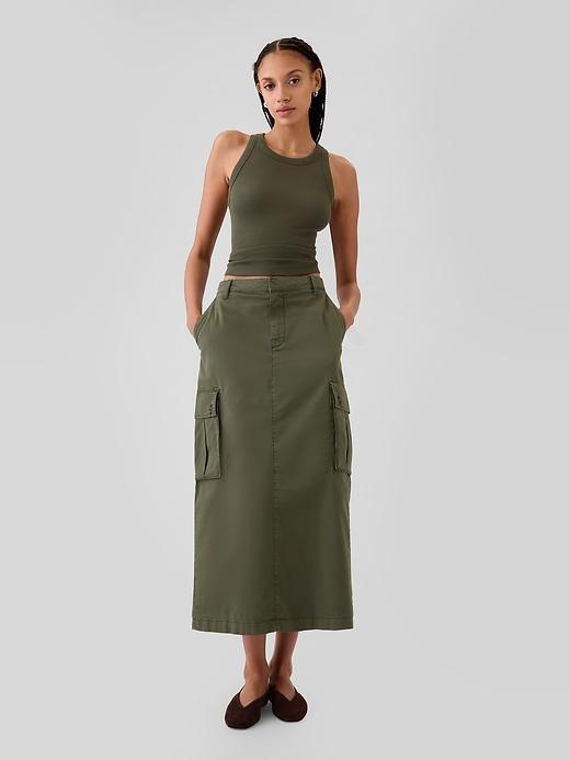 Utility Cargo Midi Skirt Product Image