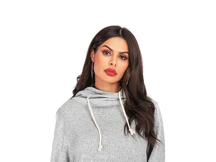 Plain Knit Hoodie product image