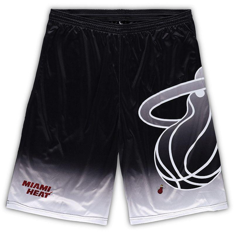 Mens Fanatics Black Miami Heat Big and Tall Graphic Shorts Product Image