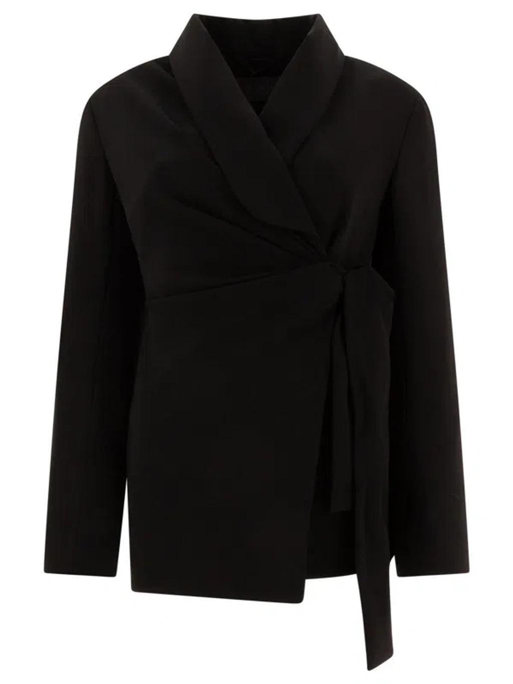 MAX MARA Comma Jackets In Black Product Image