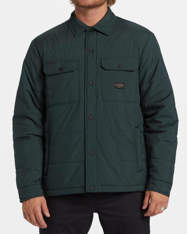 Montana Buttoned Jacket - Forest Green Male Product Image