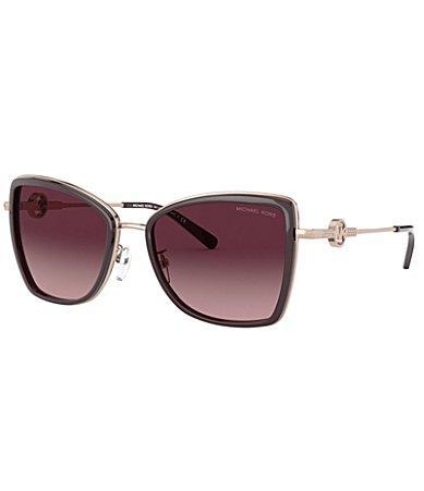 Michael Kors Womens 0MK1067B 55mm Gradient Rose Gold Butterfly Sunglasses Product Image