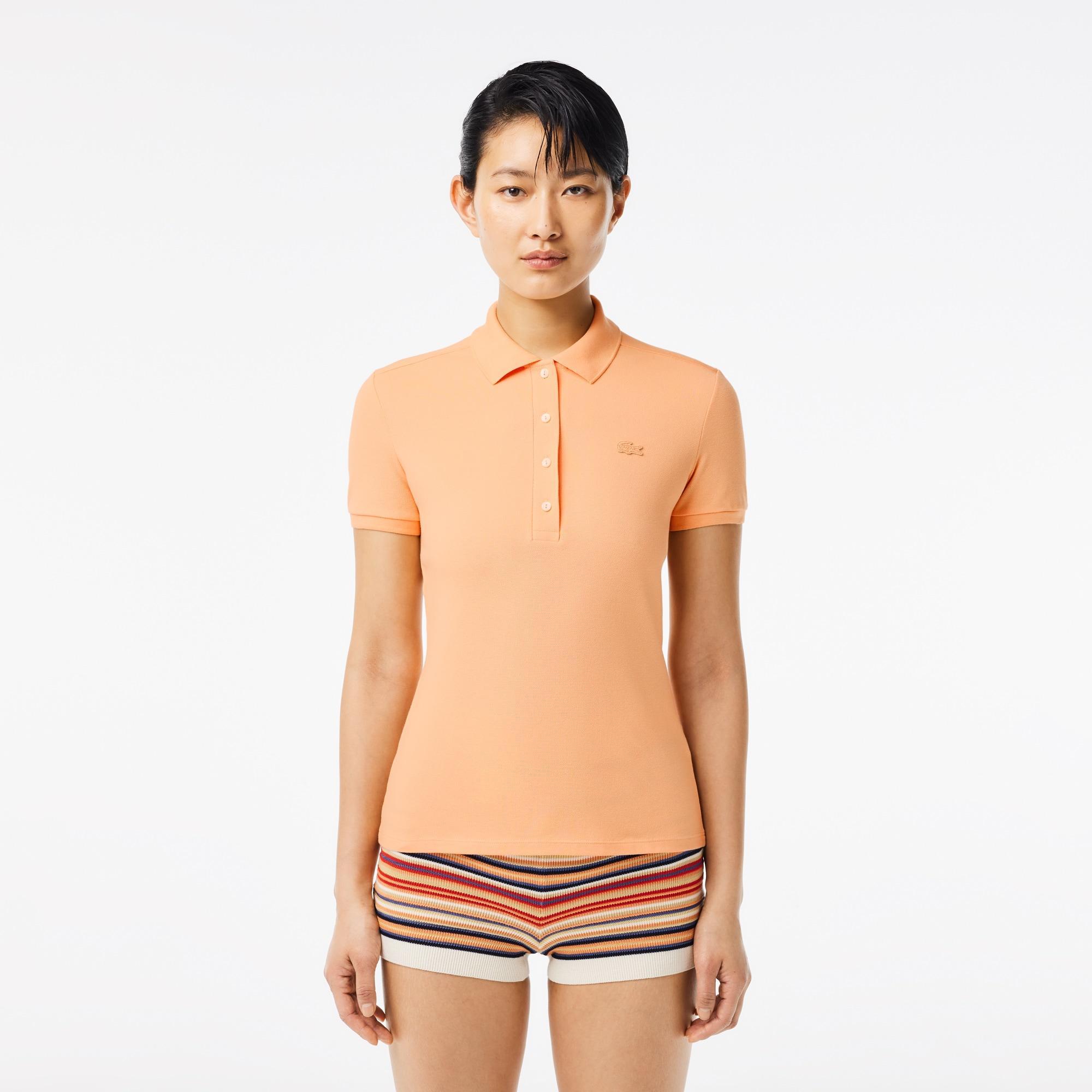 Women's L.12.D Slim Fit Stretch Mini Piqué Polo Product Image