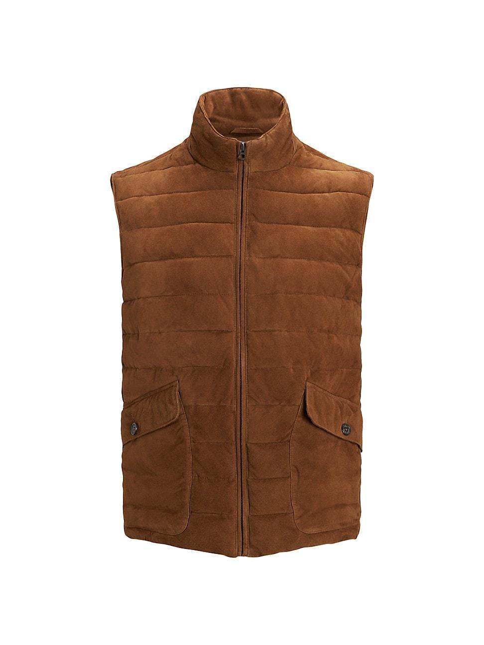 Polo Ralph Lauren Quilted Suede Vest Product Image