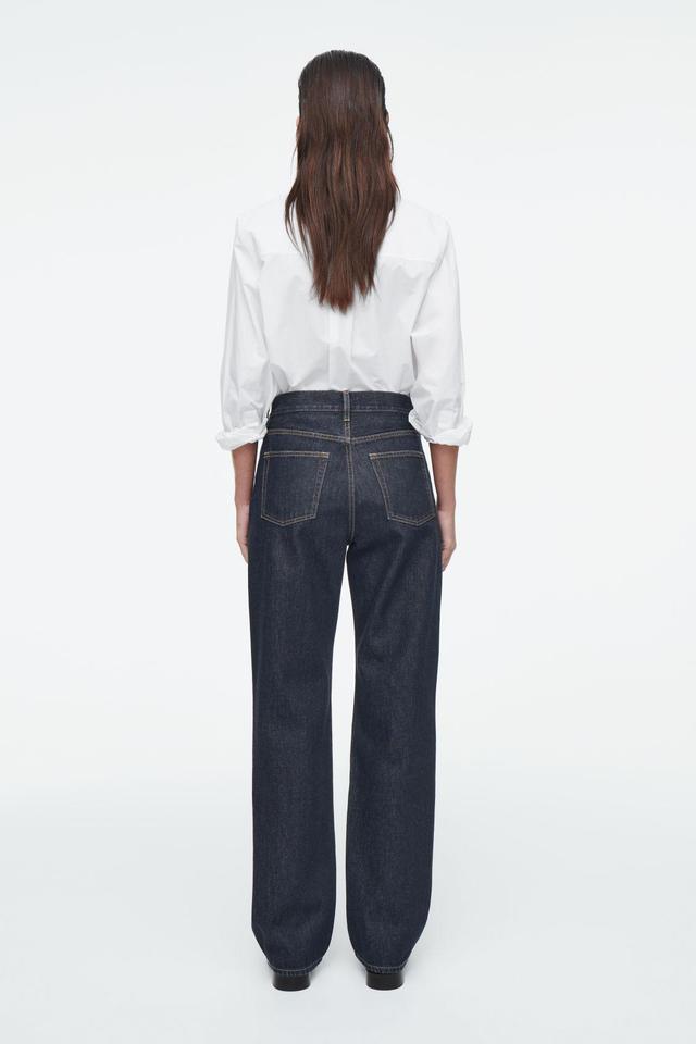 HIGH-RISE STRAIGHT-LEG JEANS Product Image