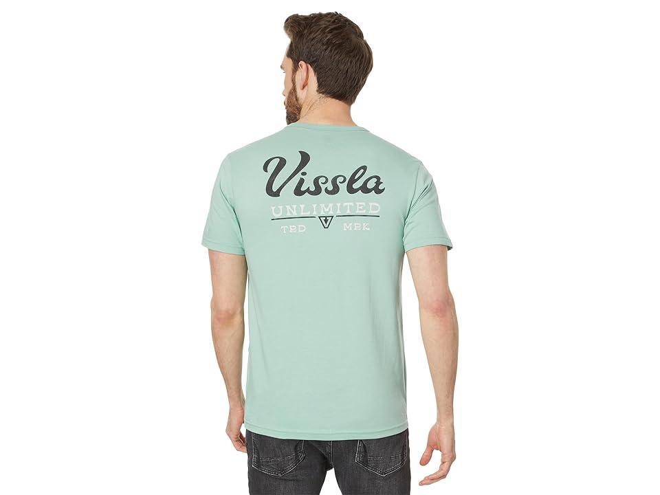 VISSLA Craftsmen Organic Short Sleeve Tee (Jade) Men's Clothing Product Image