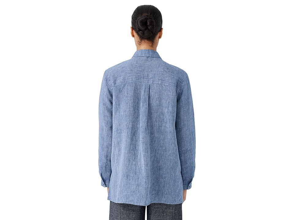 Womens Organic Linen Relax-Fit Shirt Product Image