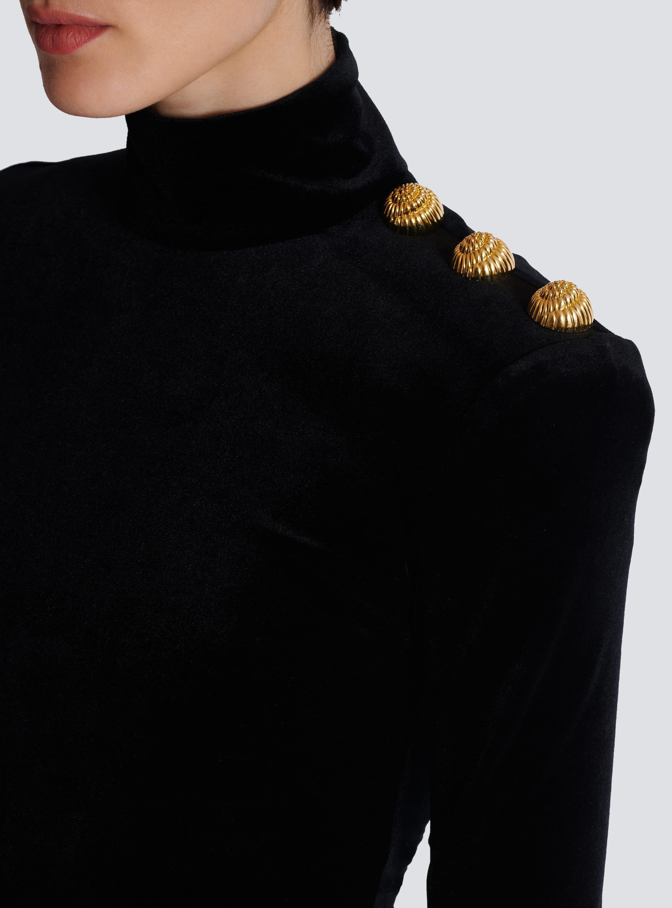 Long-sleeved velvet top Product Image