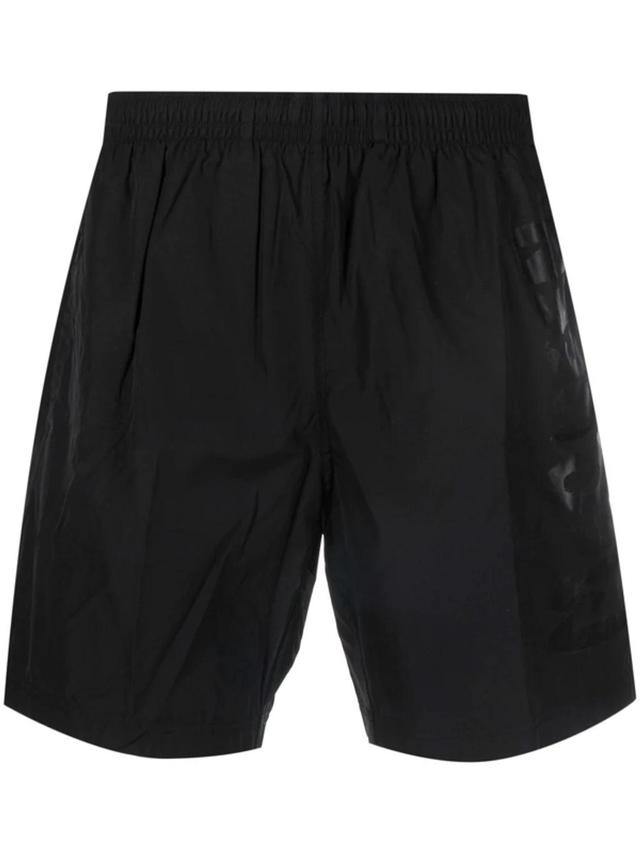 Knee-length Swim Shorts In Black Product Image