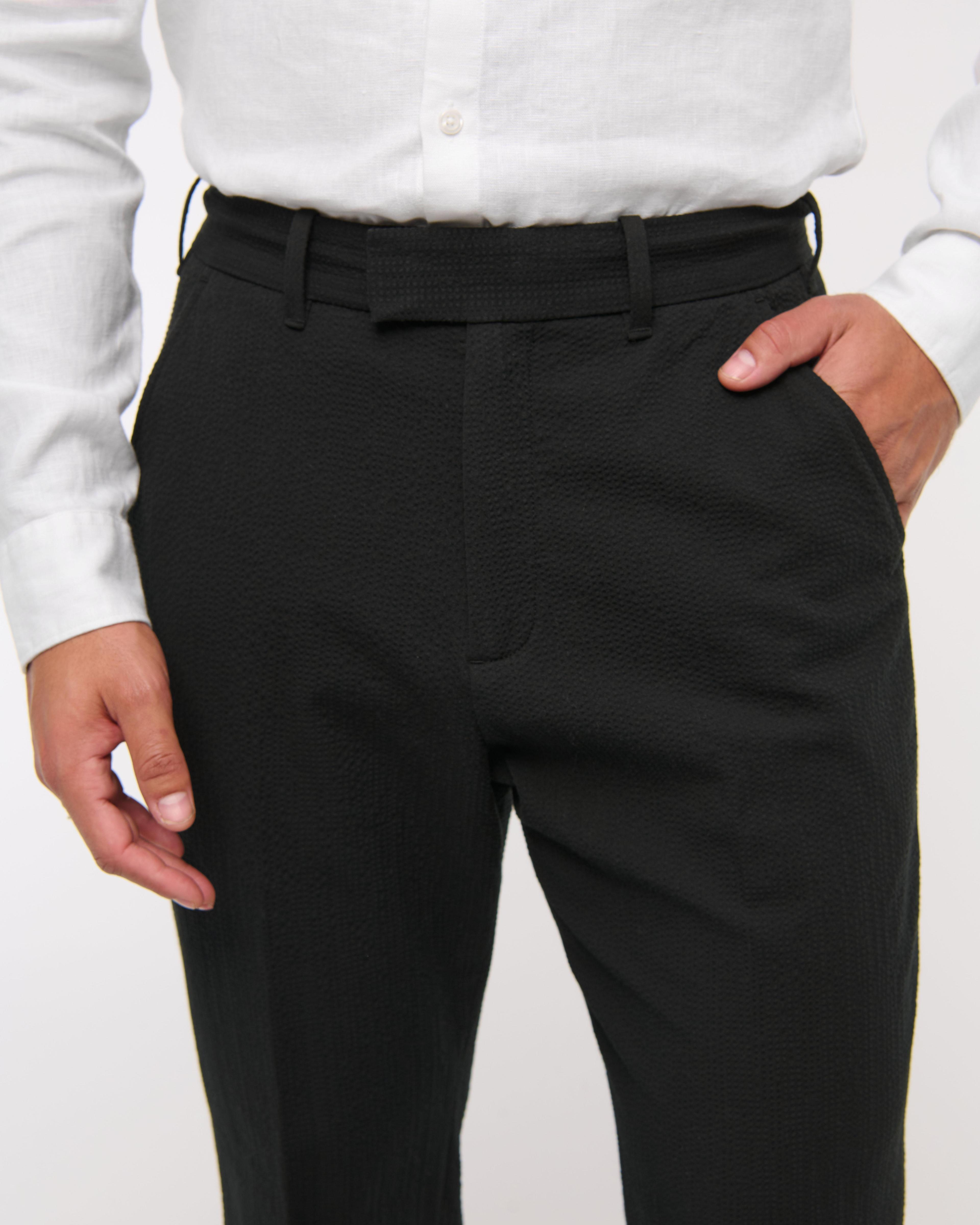 The A&F Collins Athletic Fit Seersucker Suit Pant Product Image