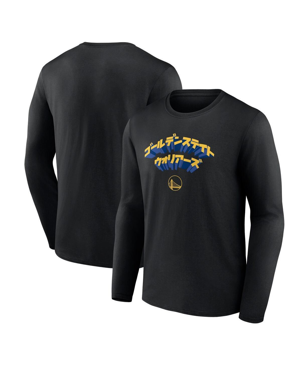 Mens Fanatics Golden State Warriors Japanese Heritage Long Sleeve T-shirt Product Image