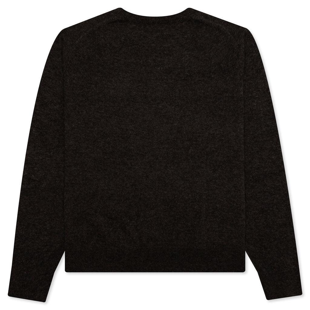 Wool Crew Neck Sweater - Grey/Brown Male Product Image