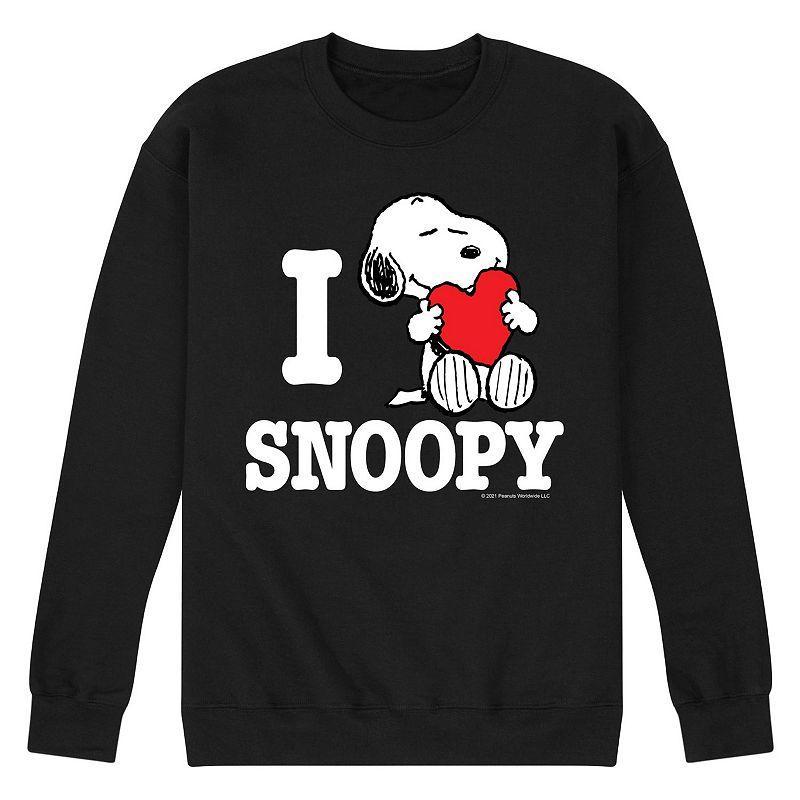 Mens Peanuts I Love Snoopy Sweatshirt Product Image