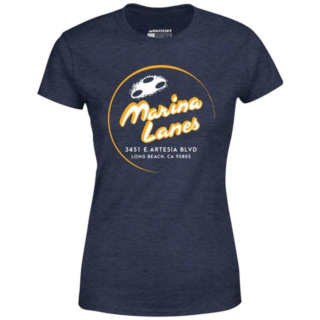 Marina Lanes - Long Beach, CA - Vintage Bowling Alley - Women's T-Shirt Product Image