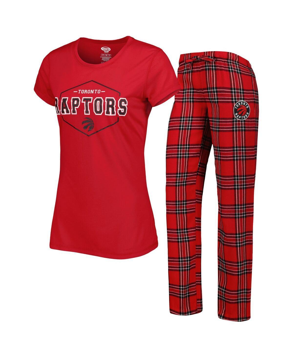 Womens Concepts Sport Red Toronto Raptors Badge T-shirt and Pajama Pants Sleep Set - Red Product Image