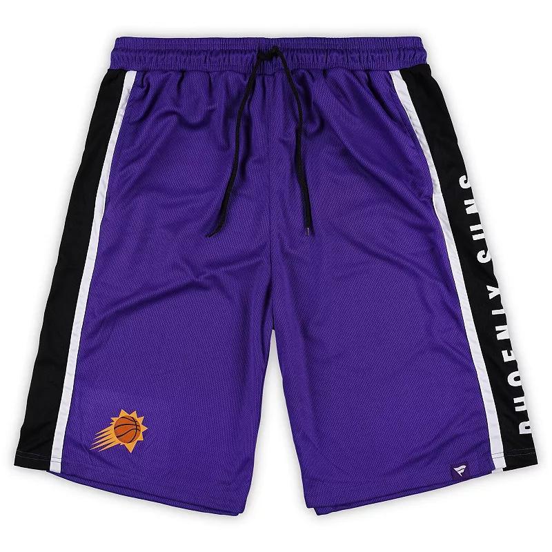 Mens Fanatics Branded Purple Phoenix Suns Big & Tall Referee Iconic Mesh Shorts Product Image