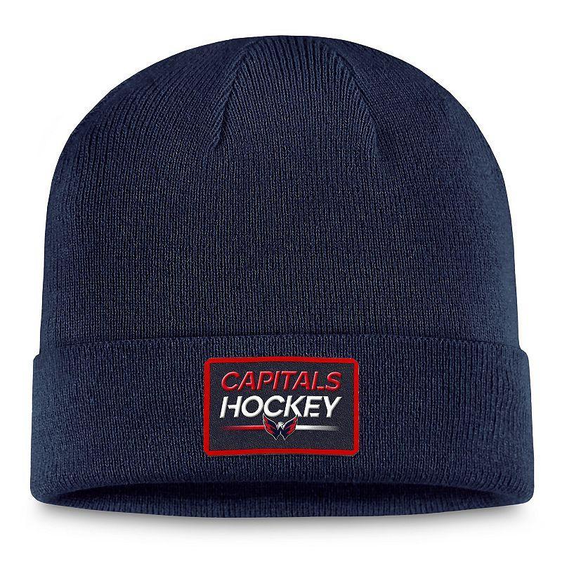 Mens Fanatics Branded Washington Capitals Authentic Pro Cuffed Knit Hat, Blue Product Image