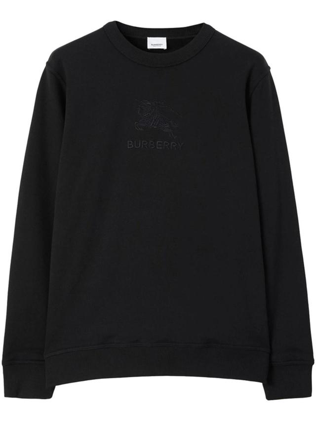 Embroidered Ekd Cotton Sweatshirt In Black Product Image