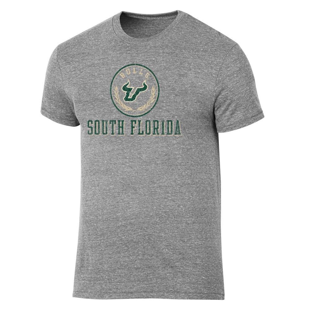 NCAA South Florida Bulls Men's Gray Tri-Blend T-Shirt - M Product Image