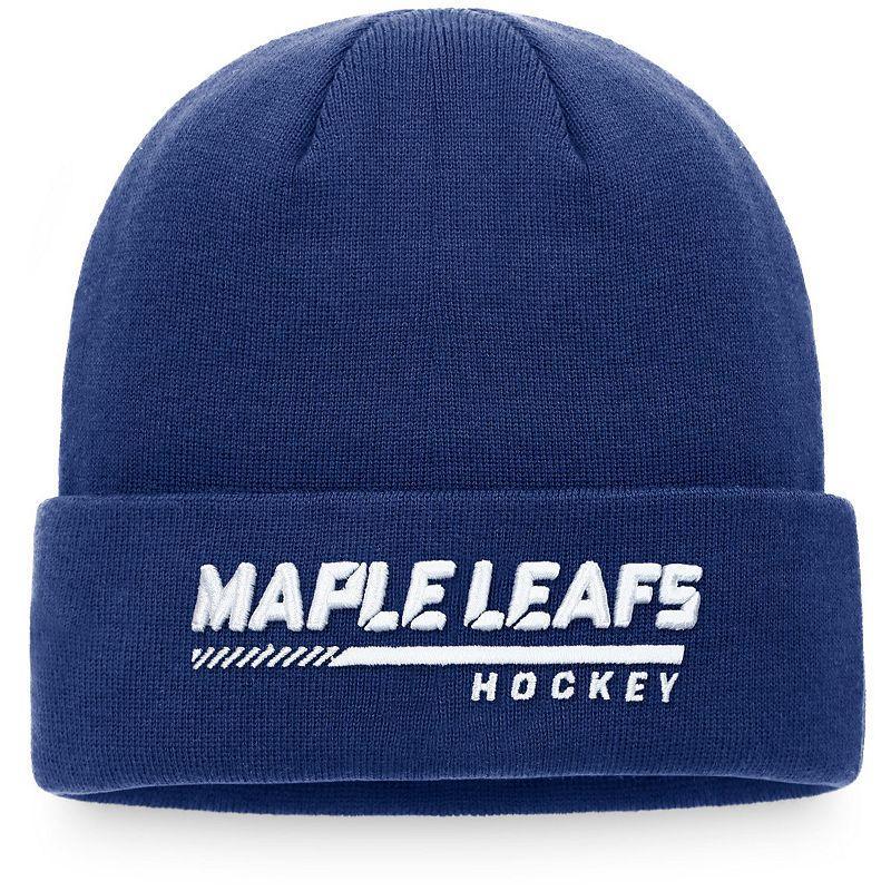 Mens Fanatics Branded Royal Toronto Maple Leafs Authentic Pro Locker Room Cuffed Knit Hat Product Image